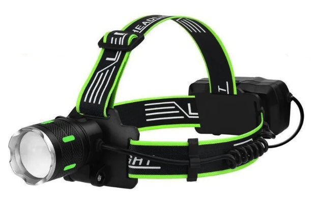 Lanterna de cap cu led si acumulator BL SXB A43 de 30W zoom pentru camping pescuit
